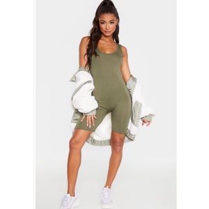 Khaki Basic Unitard